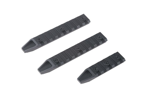 Sada 3 lišt Keymod - černá