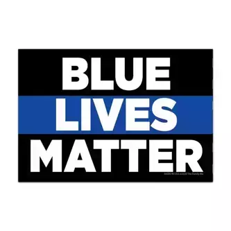 Rectangle Magnett - BLUE LIVES MATTER