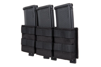 Trojité otevřené pouzdro na zásobníky 7,62 mm Wosport Black