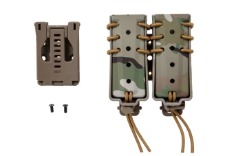 Drager voor 2 9mm magazijnen Wosport Urban Assault Long Quick Pull MC