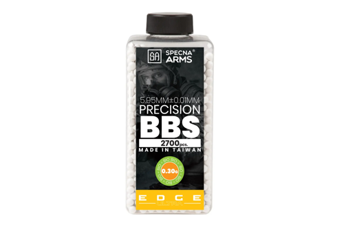 Specna Arms EDGE ULTRA™ BIO 0.30g precision BB's - 2700 pcs - white - bottle