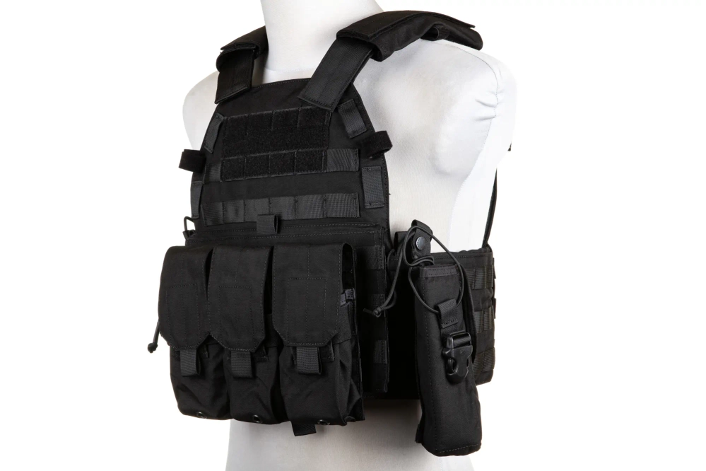 Kamizelka Plate Carrier Emerson Gear 6094A Style z zestawem ładownic Czarny