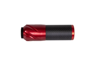 Silencieux carbone DSL2 36x100mm - Rouge