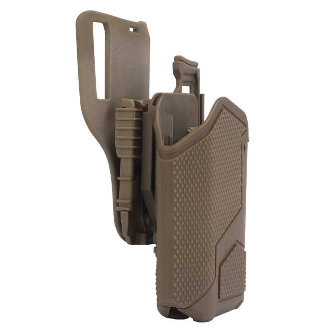 Universele holster Wosport voor pistolen met X300A GB-81 Tan zaklamp