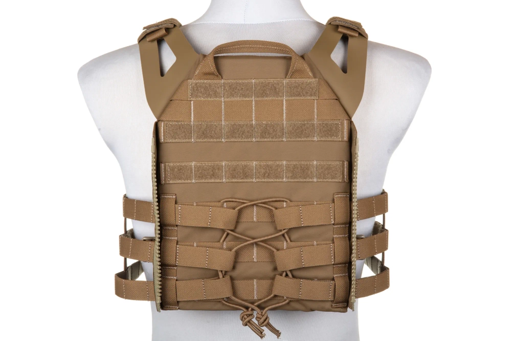 Chaleco plate carrier Ape Force Gear JPC 2.0 Marrón coyote