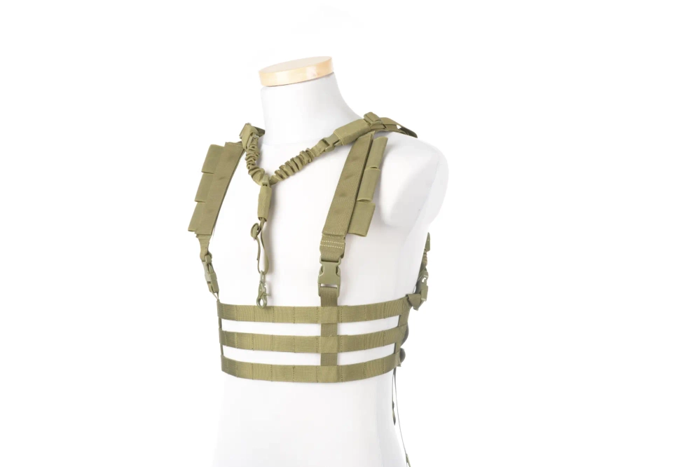 Chaleco táctico Chest rig tipo de perfil bajo - Oliva