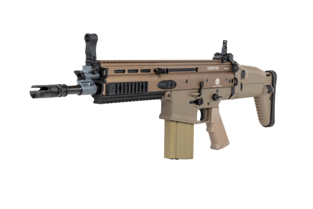 Cybergun x FN HERSTAL SCAR-H CQC Tan airsoft Assault Carbine