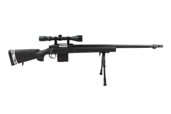 Airsoft pušky odstřelovací puška MB4405D s dalekohledem a dvojnožkou