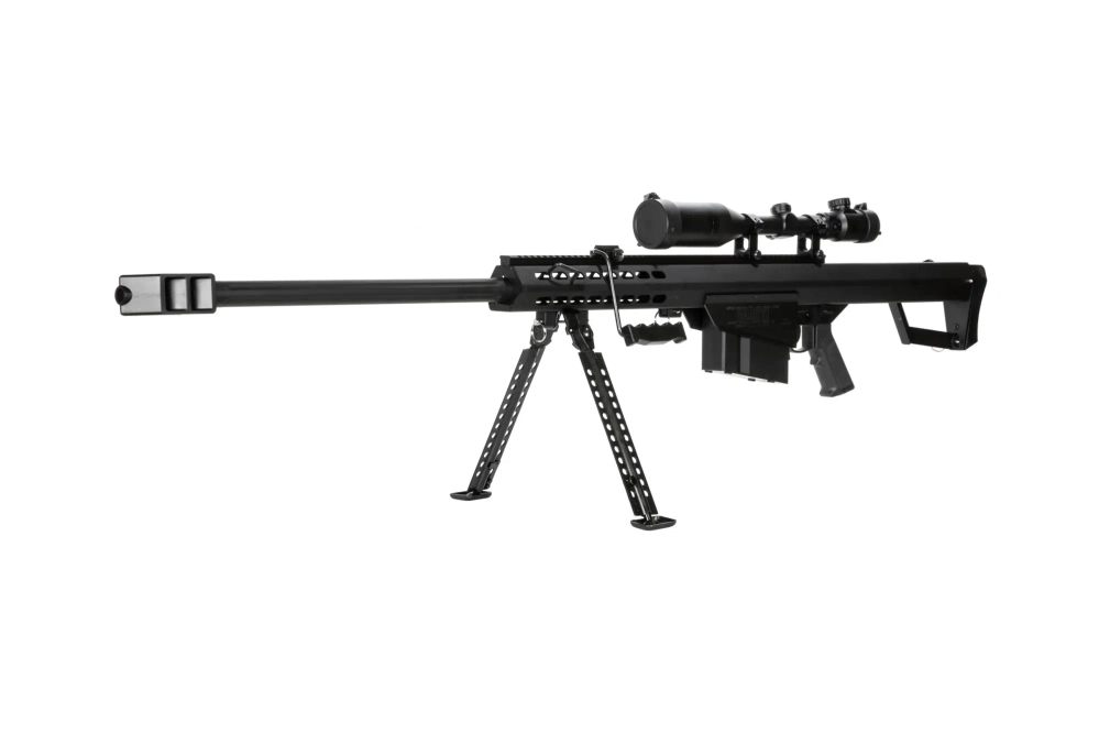 Replika karabinu wyborowego Barrett® M107 z dwójnogiem i lunetą