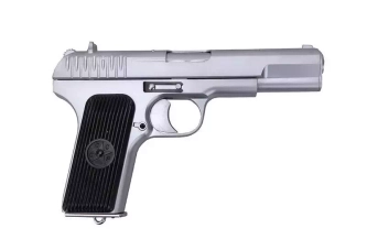 SR-33 green-gas pistol replica - silver limited version