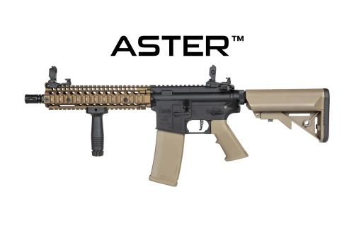 Replika pušky Daniel Defense® MK18 SA-E19 EDGE 2.0™GATE ASTER - Chaos Bronze