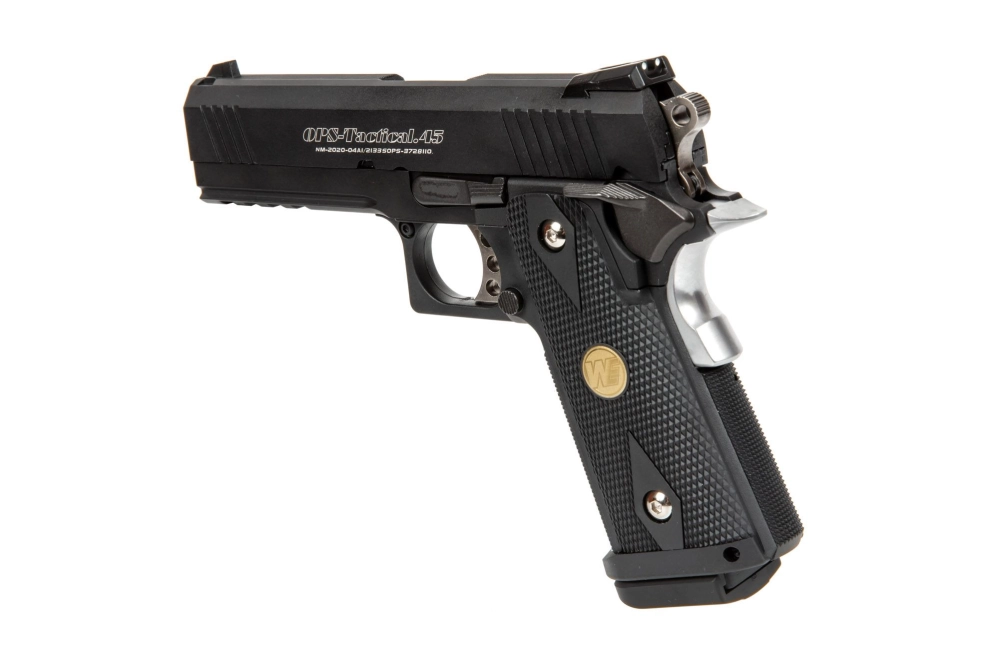 Pistola de airsoft Hi-capa 4.3 Maple Leaf OPS Special Edition - negro