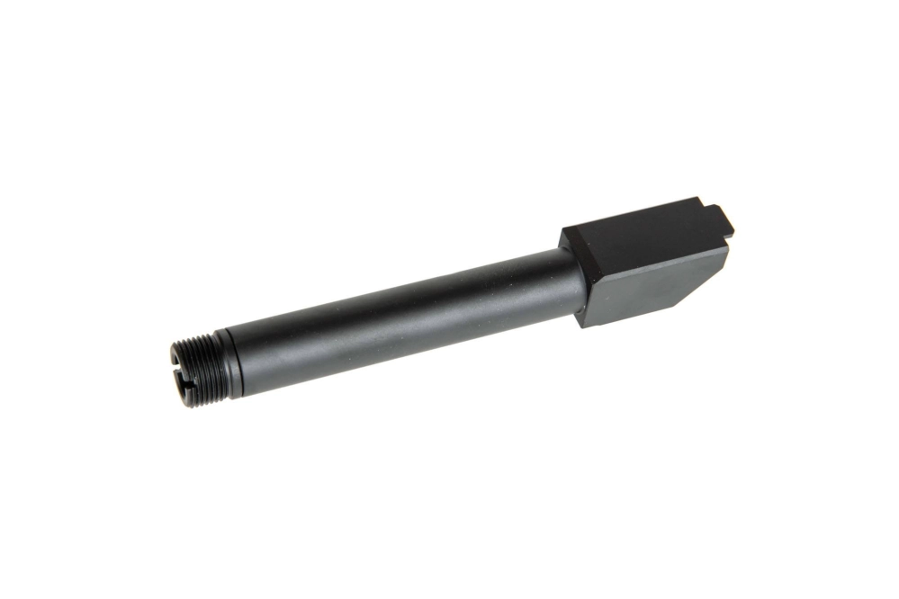 Canon externe 2 Voies Fixes" Non-Recoiling pour répliques Umarex Glock 17 - Noir"
