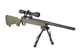 SW-10 Sniper Rifle Replica with scope and bipod (Upgraded) - tan