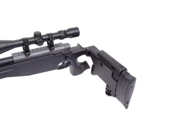 MB08A sniper rifle replica - with scope and bipod - black