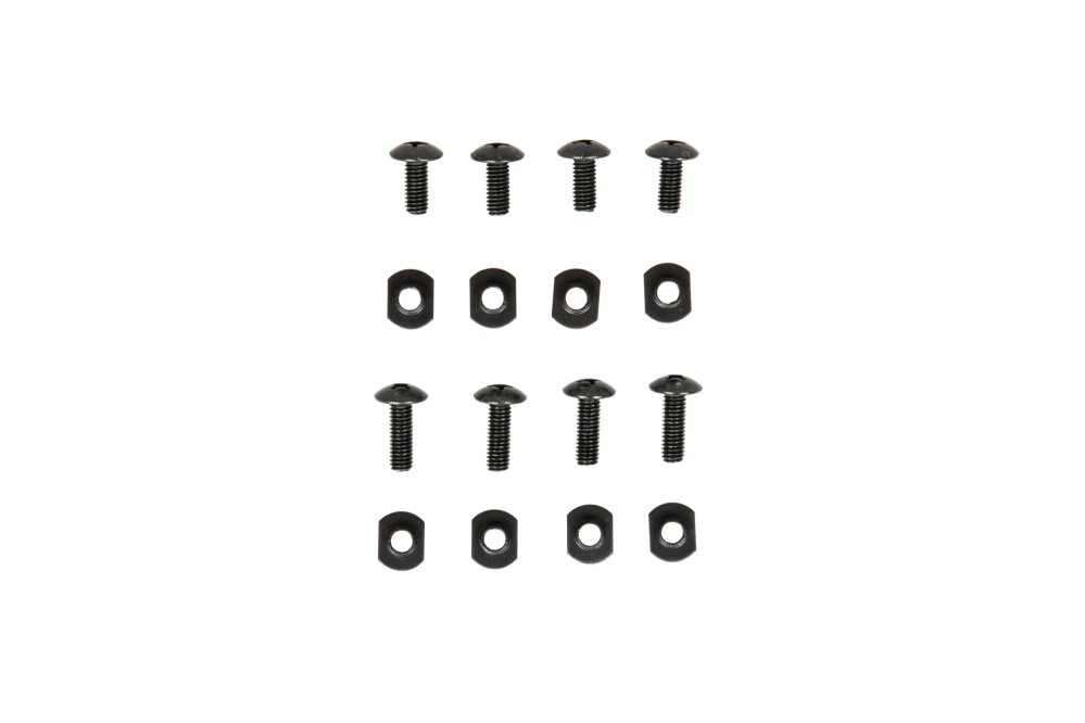 Gelaatsmasker en ophanging voor helm - Zwart