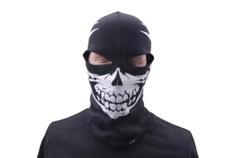 Sudadera térmica estampada, 2 agujeros - NEGRO