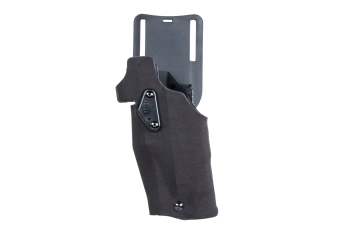 Wosport GB-87 holster met adapter en flipper (linkshandige versie) Zwart