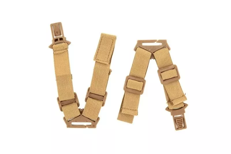 Jeu de boucles de masque pour casque- tan