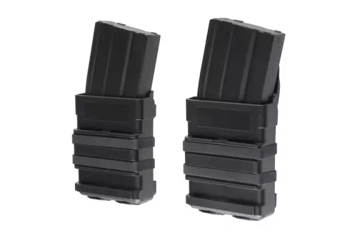Double Open III (M) 5.56 Magazine Pouch - Black
