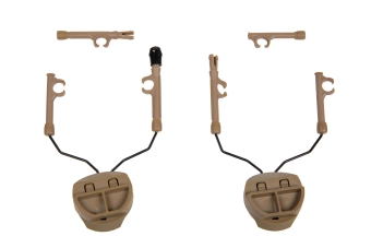 Adapter słuchawek typu Comtac na szyny typu ARC AirFrame - Czarny