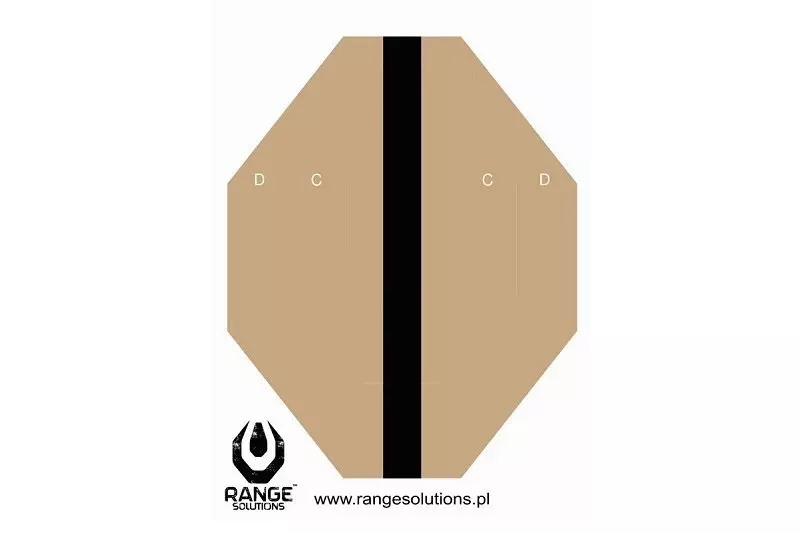 IPSC Hard Cover 2 Shooting Targets - 50pcs