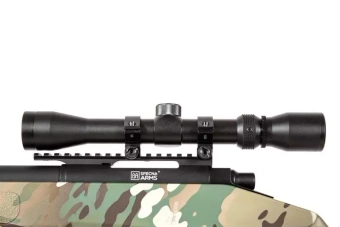 Fusil de airsoft escopeta selectora SA-S02 CORE™ de alta velocidad con visor y bípode - MC