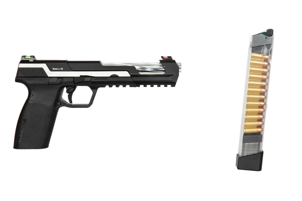 Pistola de airsoft Piraña SL - plata