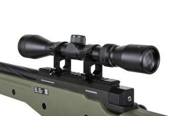 Replika odstřelovací pušky Specna Arms SA-S11 EDGE™ s dalekohledem a dvojnožkou Olive