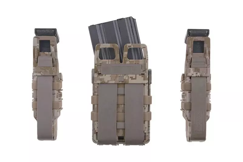 Juego de fundas FAST para cargadores 5.56 y 9mm - Digital Desert