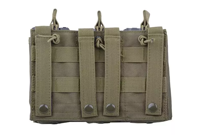 Pochette universelle triple - vert olive