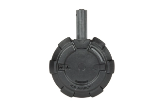 Cargador de tambor para 2000 cartuchos para réplicass de M4/M16 - Negro