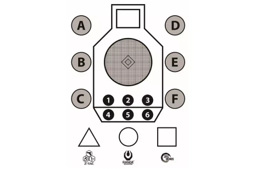 Aim Small Shooting Target - 50 Pcs