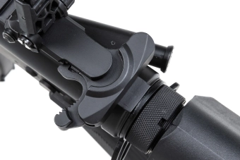 Specna Arms Daniel Defense® MK18 SA-P26 Prime™ Aster II ETU airsoft Carabina con motor brushless de un solo disparo Negro