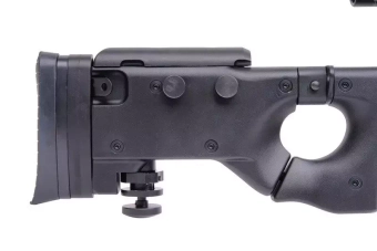 Francotirador de airsoft Well MB08A con mira y bípode Negro