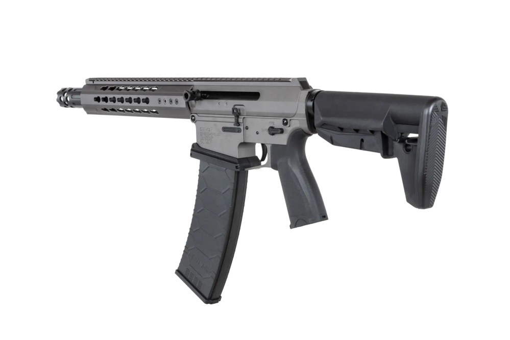 Escopeta Genesis Arms Gen-12 Kestrel ETU Gris airsoft Doble Campana TTI