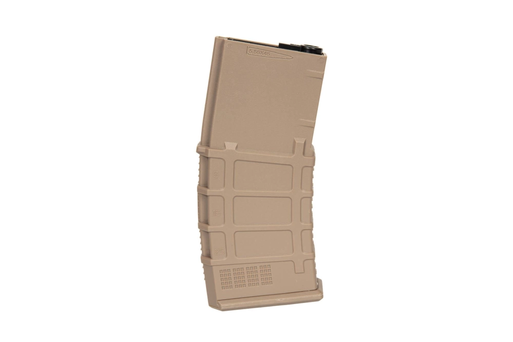Polymère chargeur hi-cap 300 billes pour répliques M4/M16 - tan