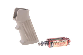 Juego motora y gripu SHT SLIM para M4/M16 - Largo - bronceado
