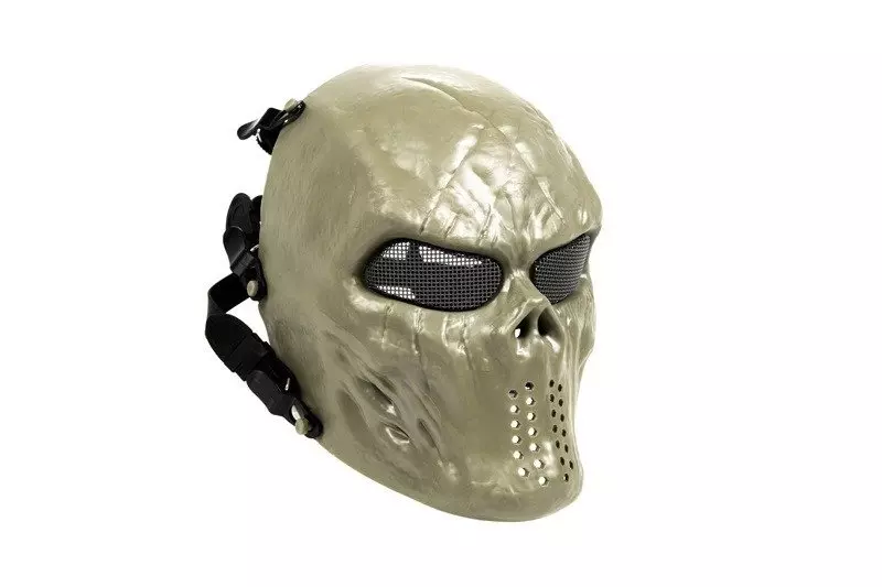 Masque de terreur squelette - Foliage Green