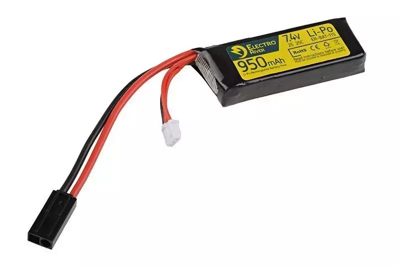 Batería LiPo 7,4V 950mAh 25/50C