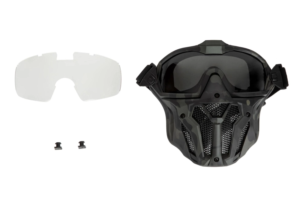 Mask with Goggles and Fan - MC Black