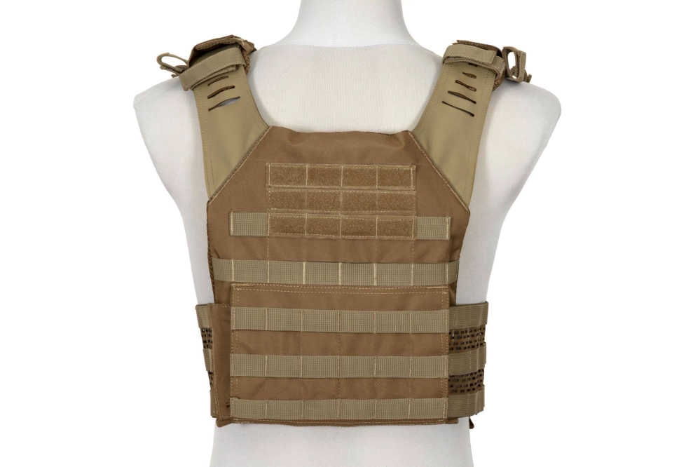 Spartan Plate Carrier Tactical Vest - Coyote Brown
