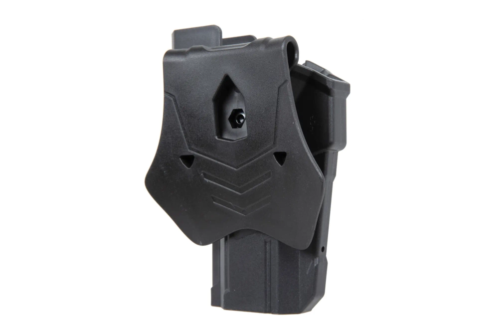 Amomax holster voor Hi-Capa replica's met optiek (rechtshandig) Zwart