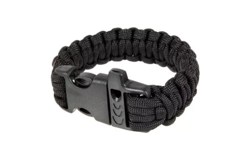 Bracelet de survie (fastex) - noir