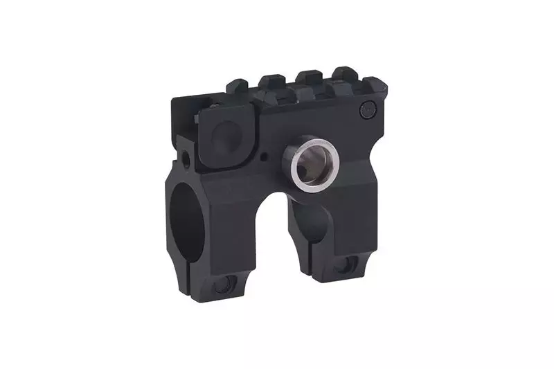 M4/M16 Gas Block with Foldable Front Sight - Black