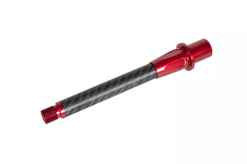 Carbon buitenloop 6 inch lang voor M4/M16 replica's - Rood