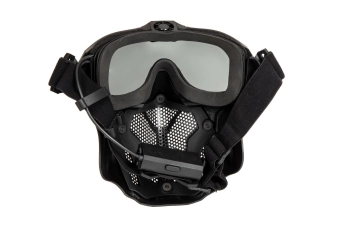 Masque avec lunettes et ventilateur - noir