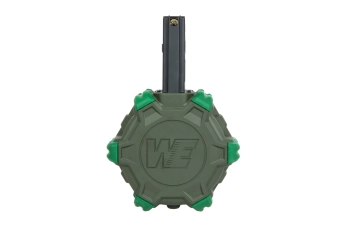 Bębnowy magazynek green gas do M4/16 - Oliwkowy
