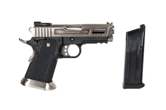 Hi-Capa 3.8 Force “Velociraptor” (Full Auto) Pistol Replica - Silver