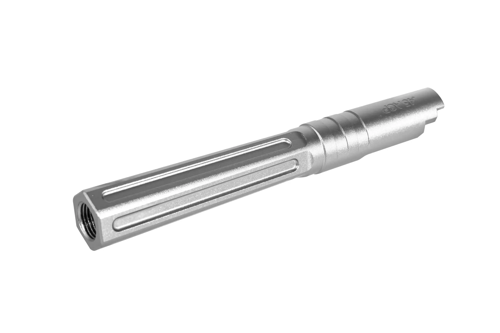 Barril exterior de aluminanio LA Capa Customs HEXCUT para TM Hi-Capa 5.1 réplicas Plata